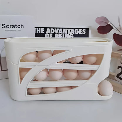 Automatic Rolling Egg Dispenser Organizer
