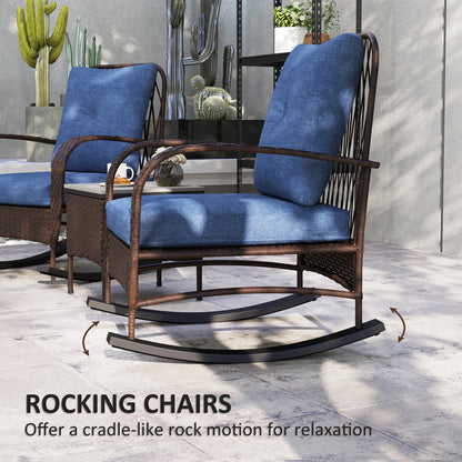 Rocking Chair Patio Furniture W / Table