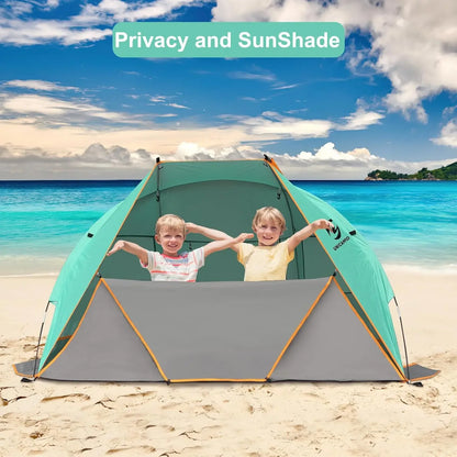 3 Person Beach Tent / Sun Shelter UPF 50+