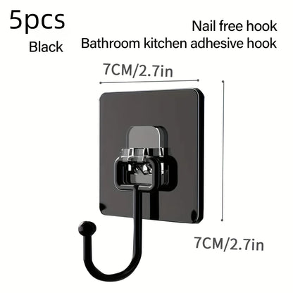 5pcs Multi-Purpose Heavy Duty Wall Hooks