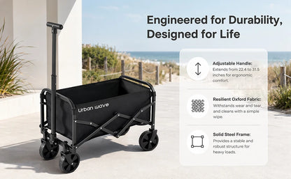 Collapsible 220 lbs Capacity Wagon with Wheels