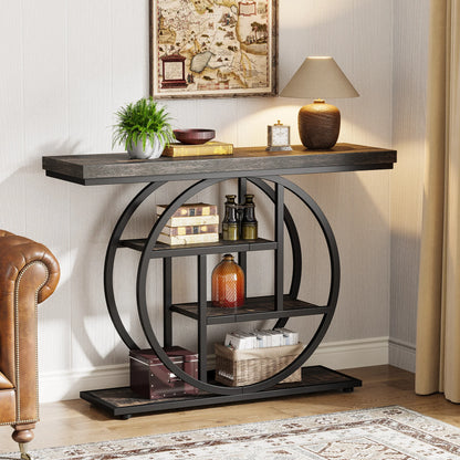 41.3-Inch 4-Tier Industrial Entryway Table