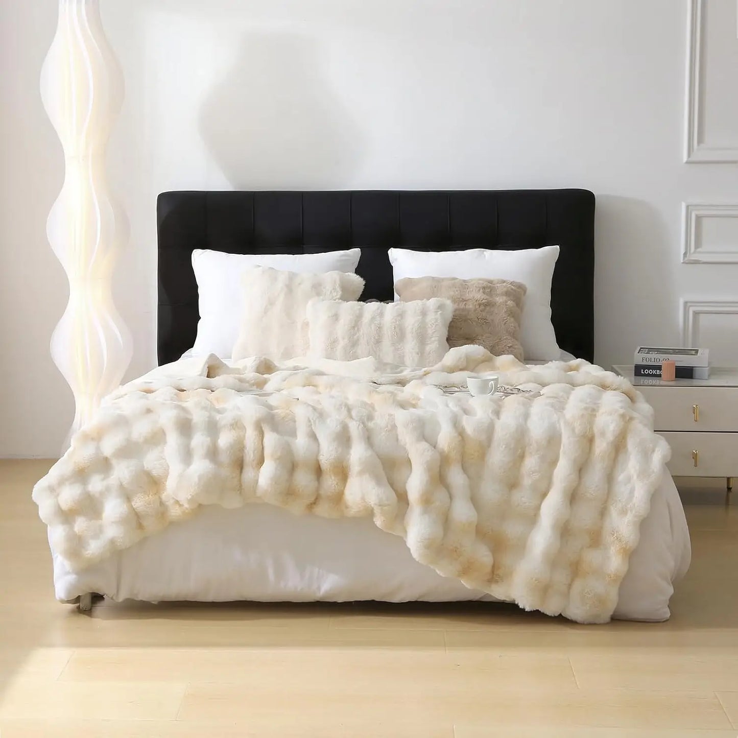 Faux Rabbit Fleece Blanket