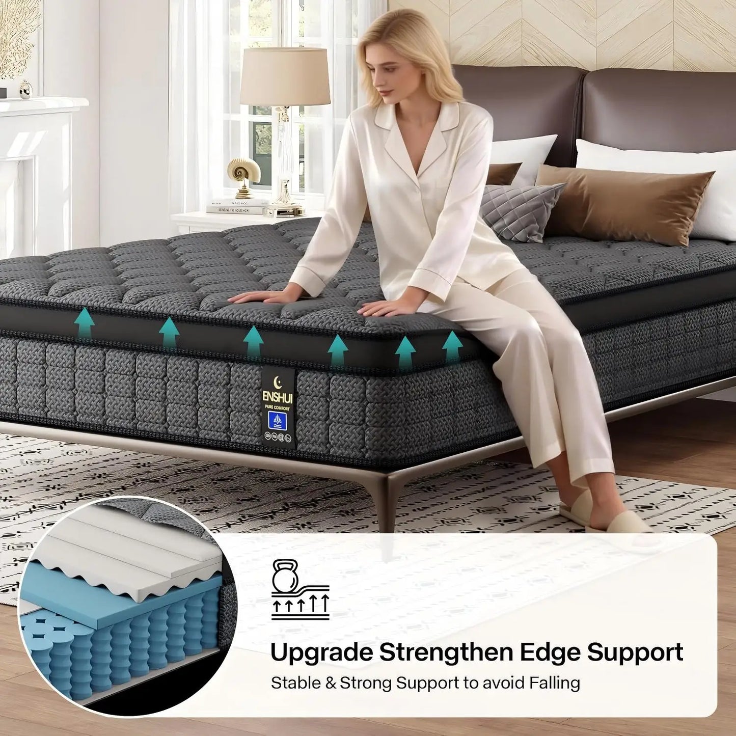 12"/14" Inch Medium Gel Memory Foam Mattress