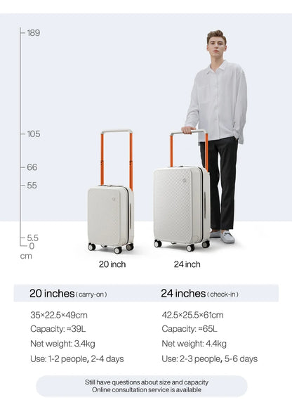 Travel Luggage set with Wide Handle