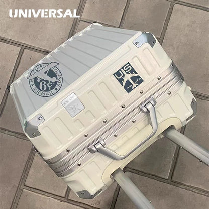 2-Pieces New Ultra Sturdy Aluminum Frame Luggage