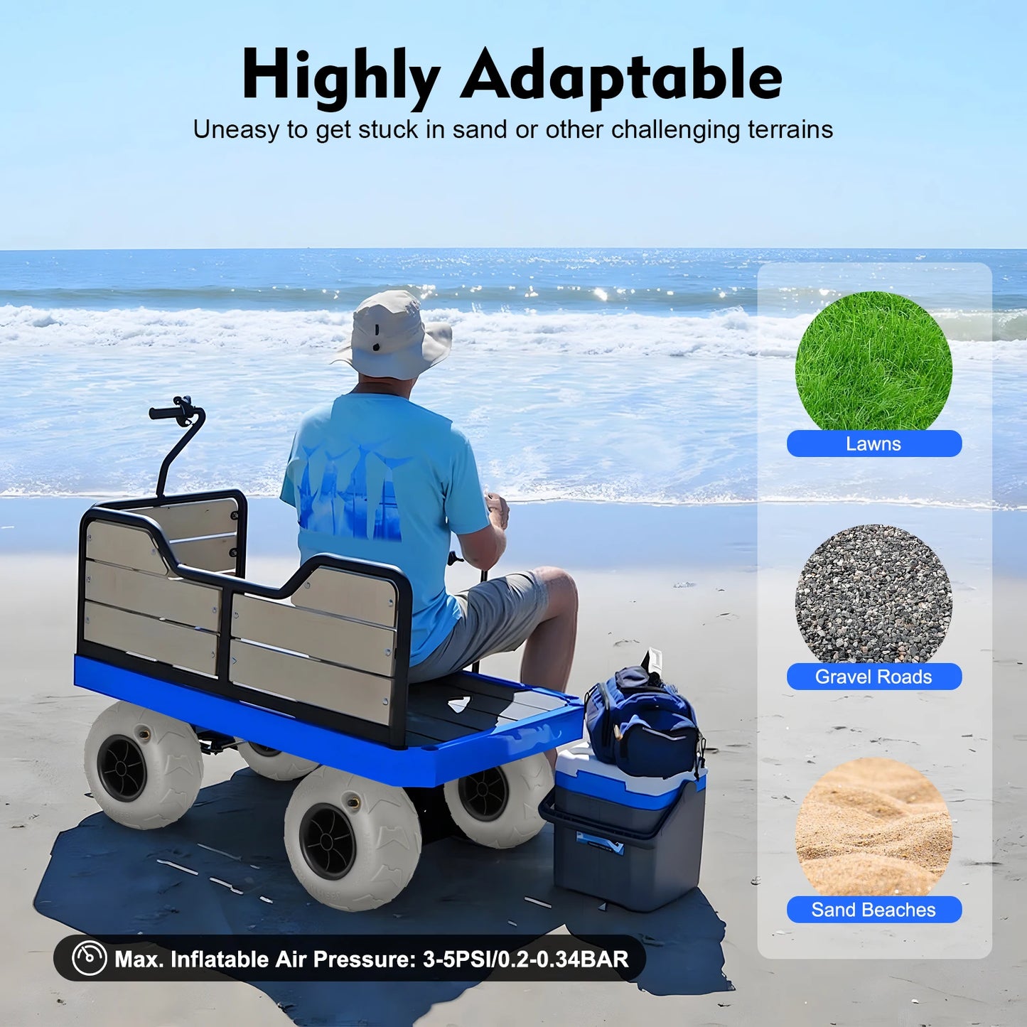 Inflatable Wheels Replacement Balloon Beach Tire