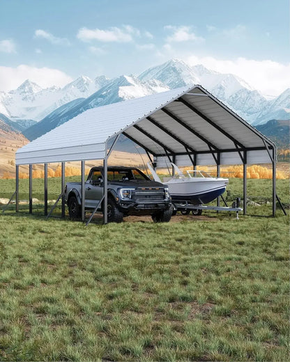 20'x25'x13' Metal Carport for 2 Cars