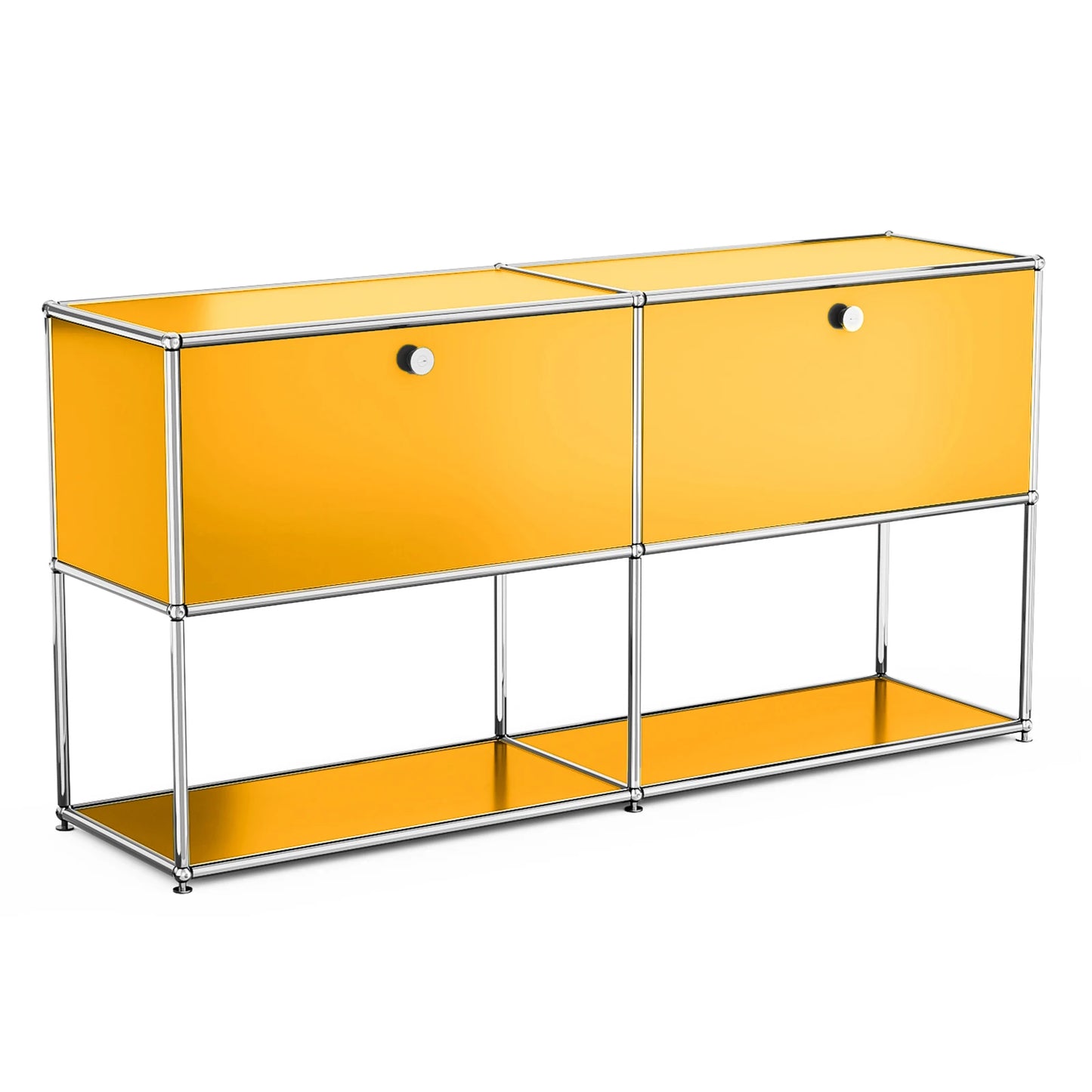 Modern Modular Metal Storage Cabinet Freestanding Organizer