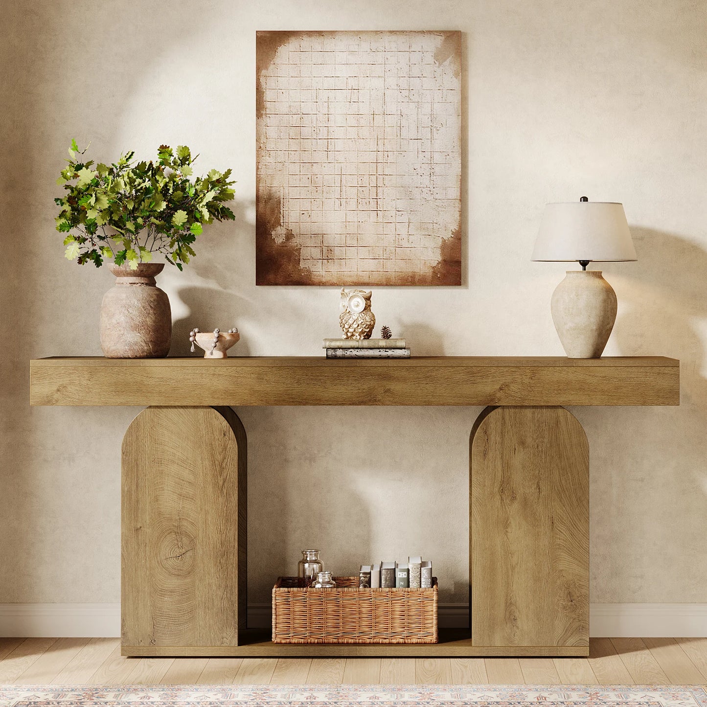 Entryway Accent Table with U-Shaped Base