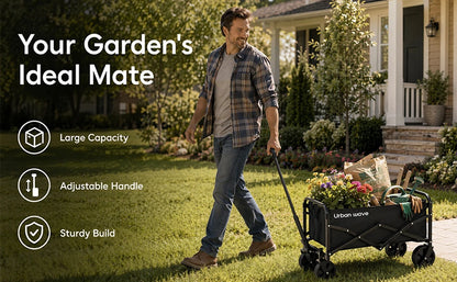Collapsible 220 lbs Capacity Wagon with Wheels