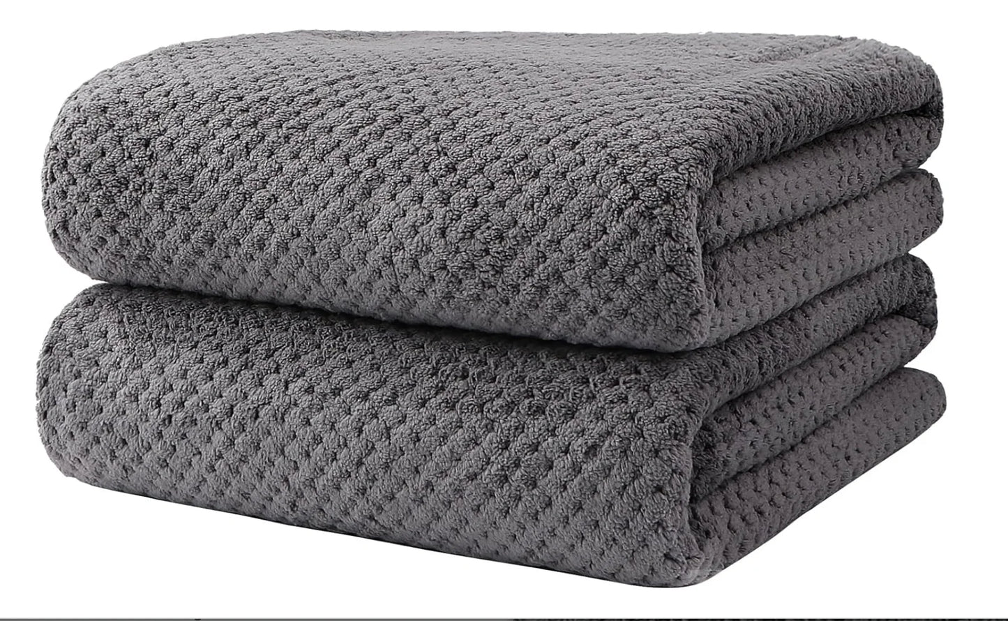 Bath Towel Set Microfiber Highly Absorbent Lightweight