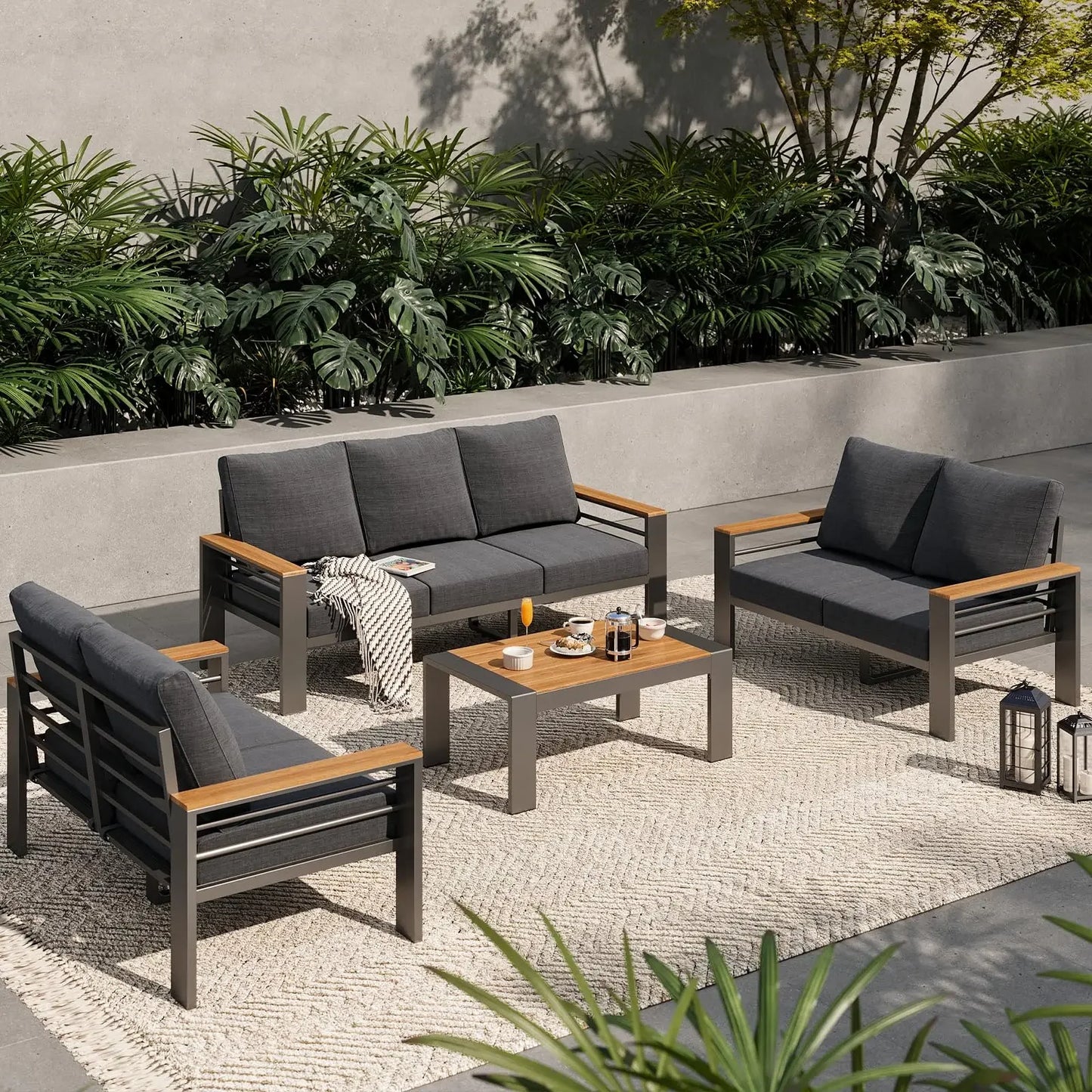 Outdoor Patio Furniture Set, with Coffee Table
