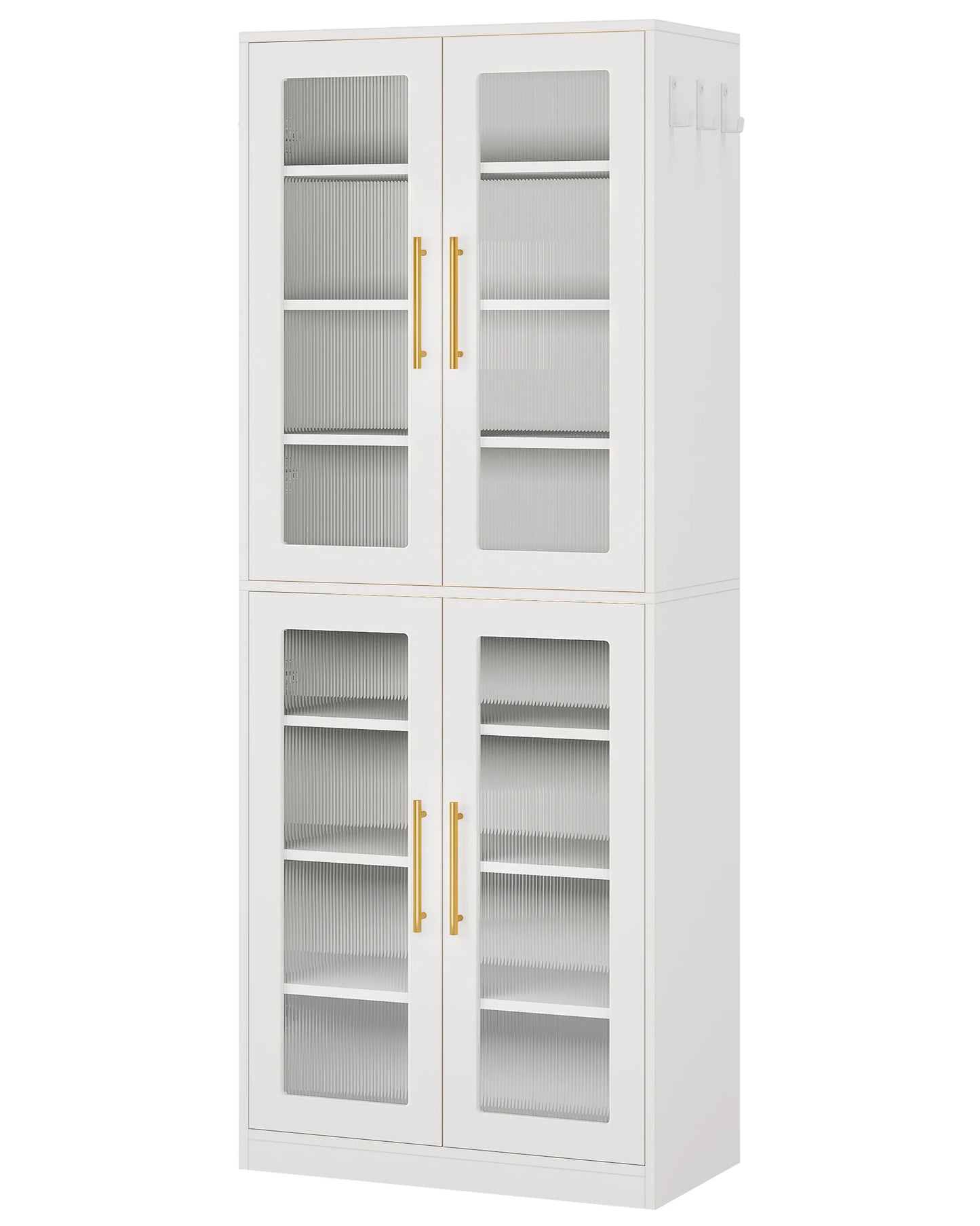 8-Tier Shoe Cabinet with LED Lights