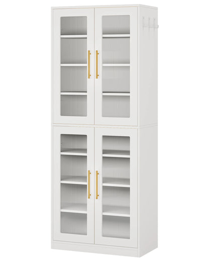8-Tier Shoe Cabinet with LED Lights