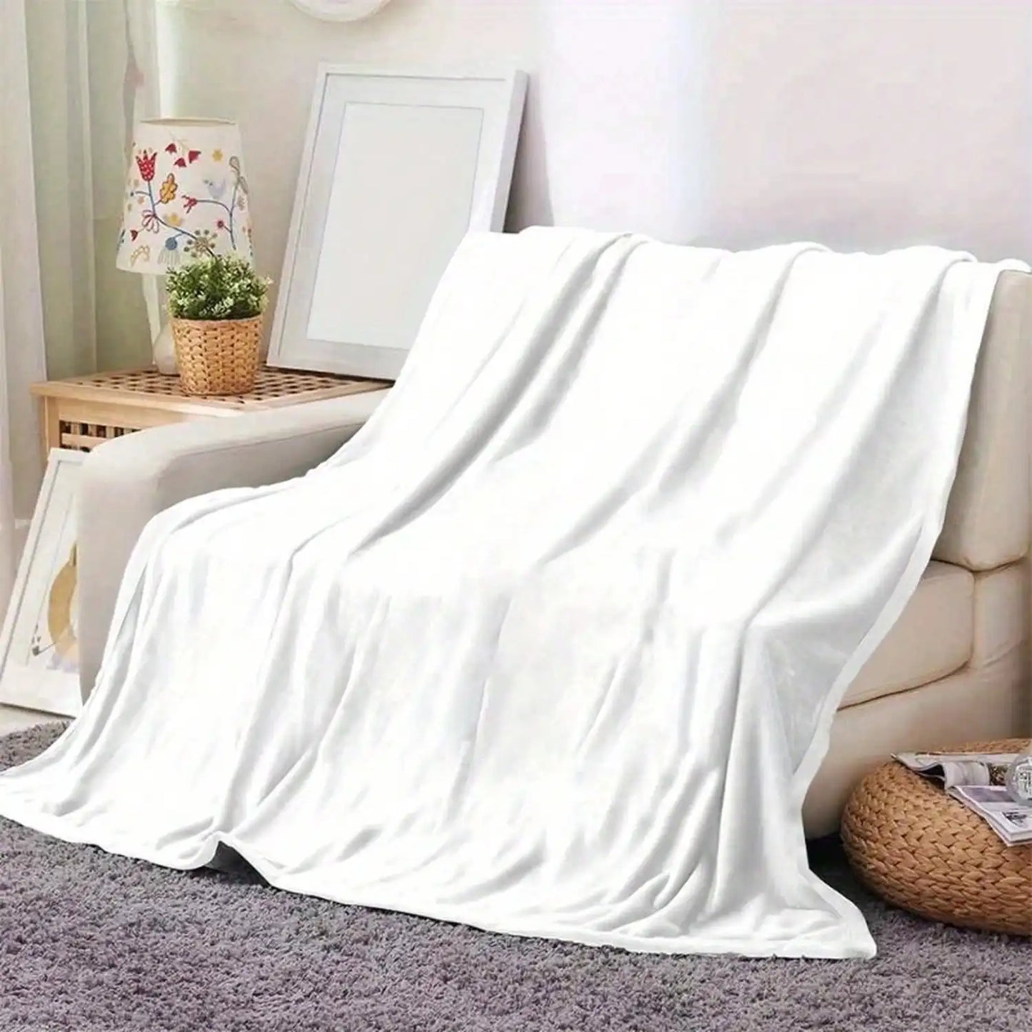 Cartoon Sugar Bunnies Coral Fleece Throw Blanket