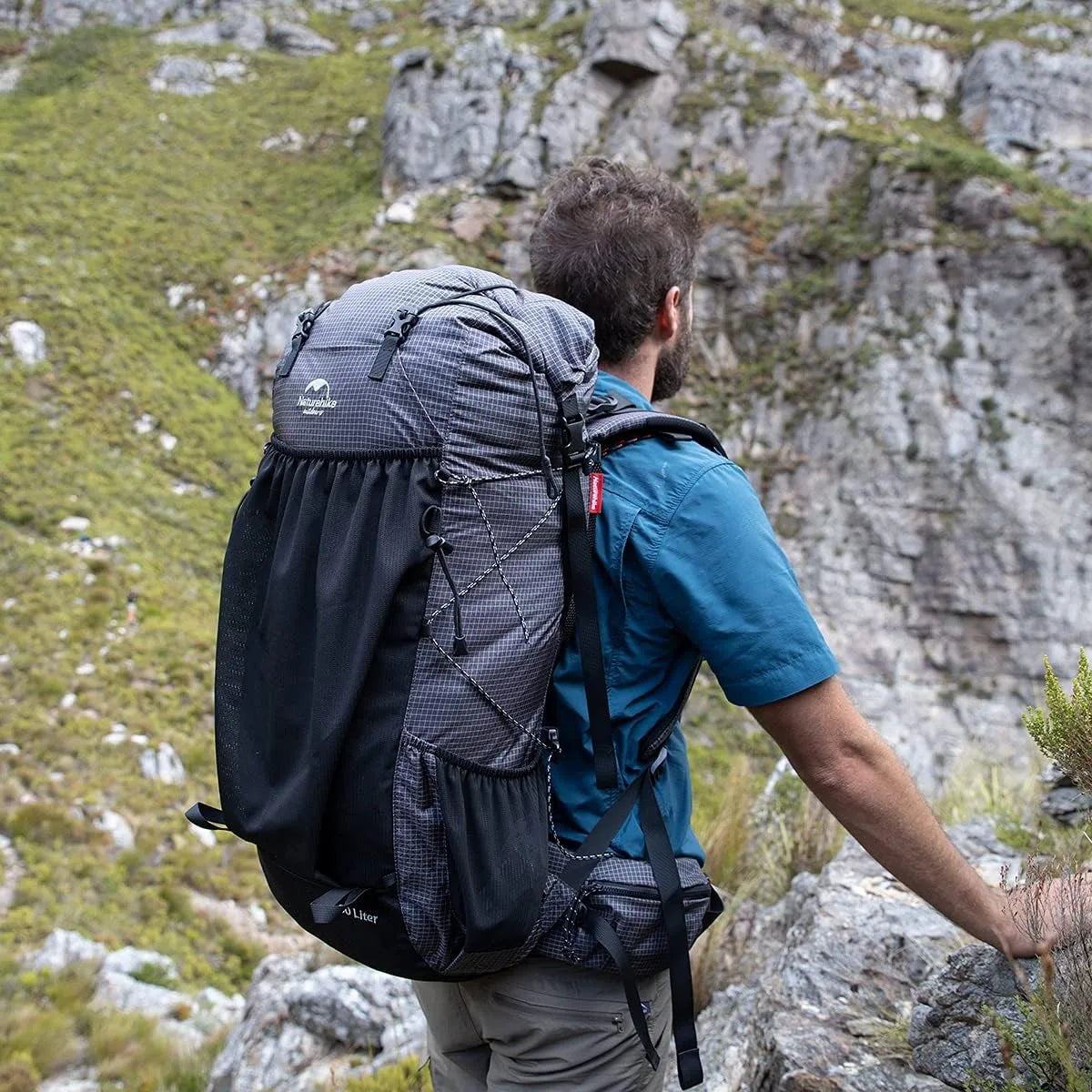 Outdoor Backpack 60+5L Waterproof High Capacity Sports