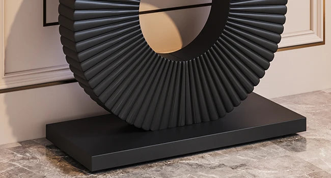 Modern Console Table with Geometric Base