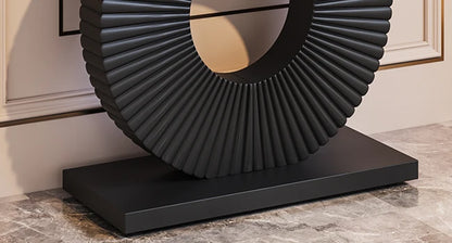 Modern Console Table with Geometric Base
