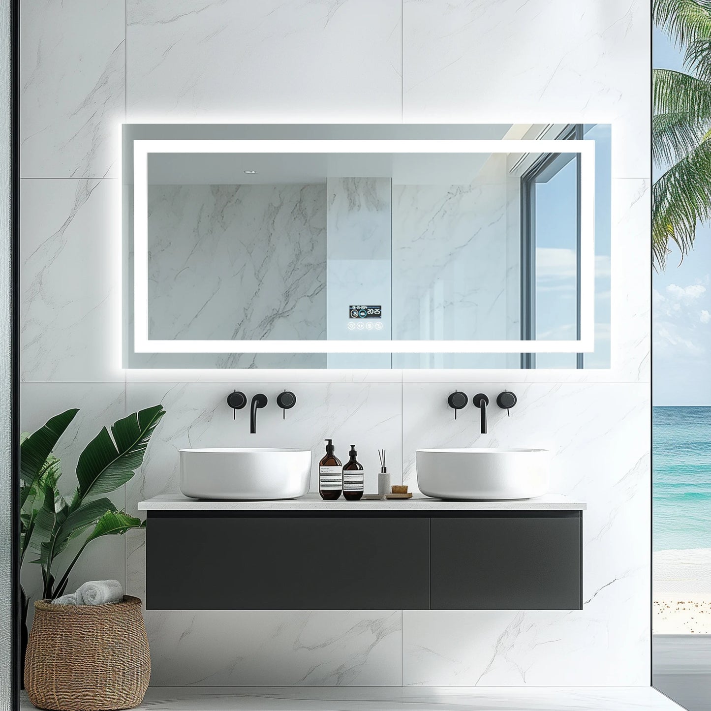 Dimmable LED Bathroom Vanity Mirror