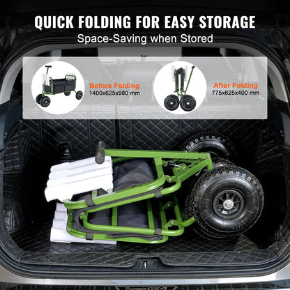 300lbs Beach Foldable Cart