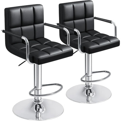 Pu Leather Swivel Adjustable Hydraulic Bar Stool