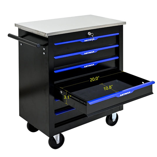 6-drawer rolling tool box cart