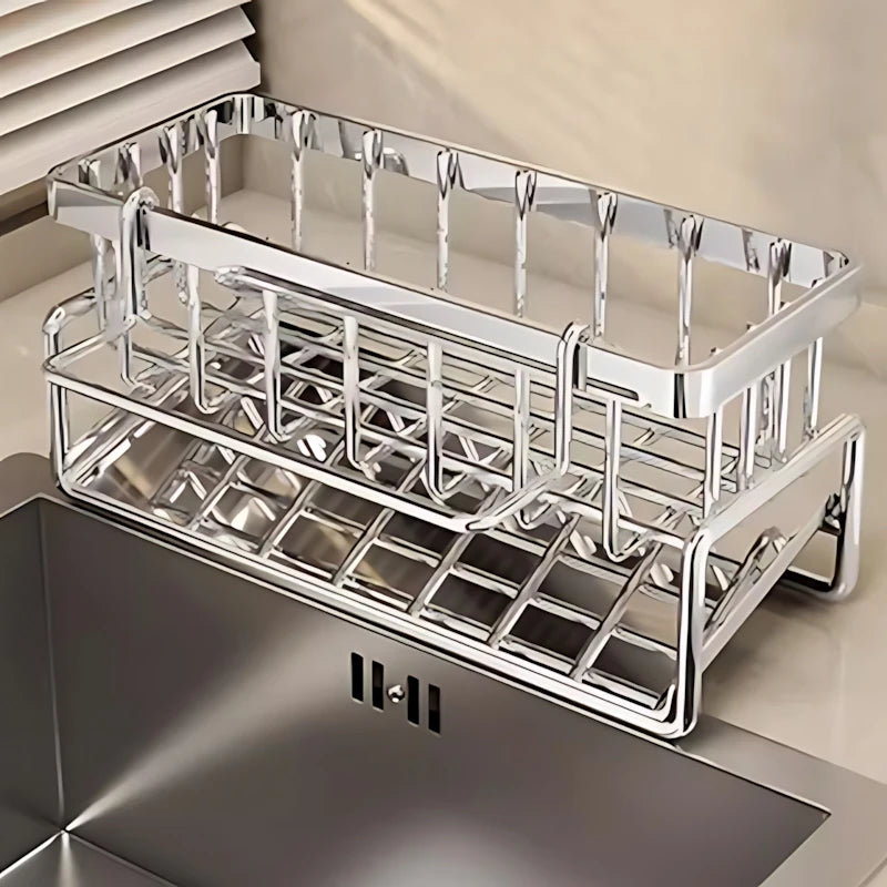 Stainless Steel Sink Drying Rack  Kitchen Organizer