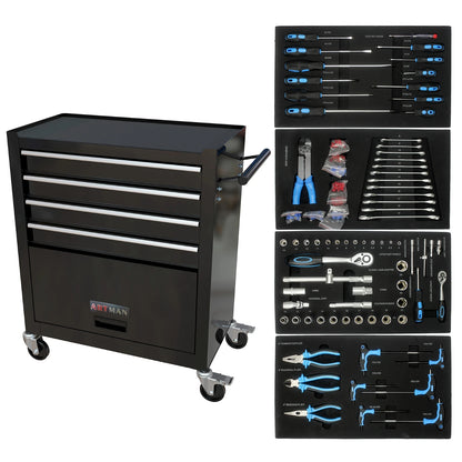 24.4" Four Drawer Rolling Tool Box