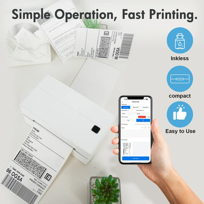 Thermal Label Printer No Ink Required 203DPI