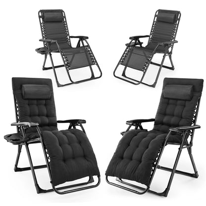 Zero Gravity Recliner Camping Patio Lounge Chair