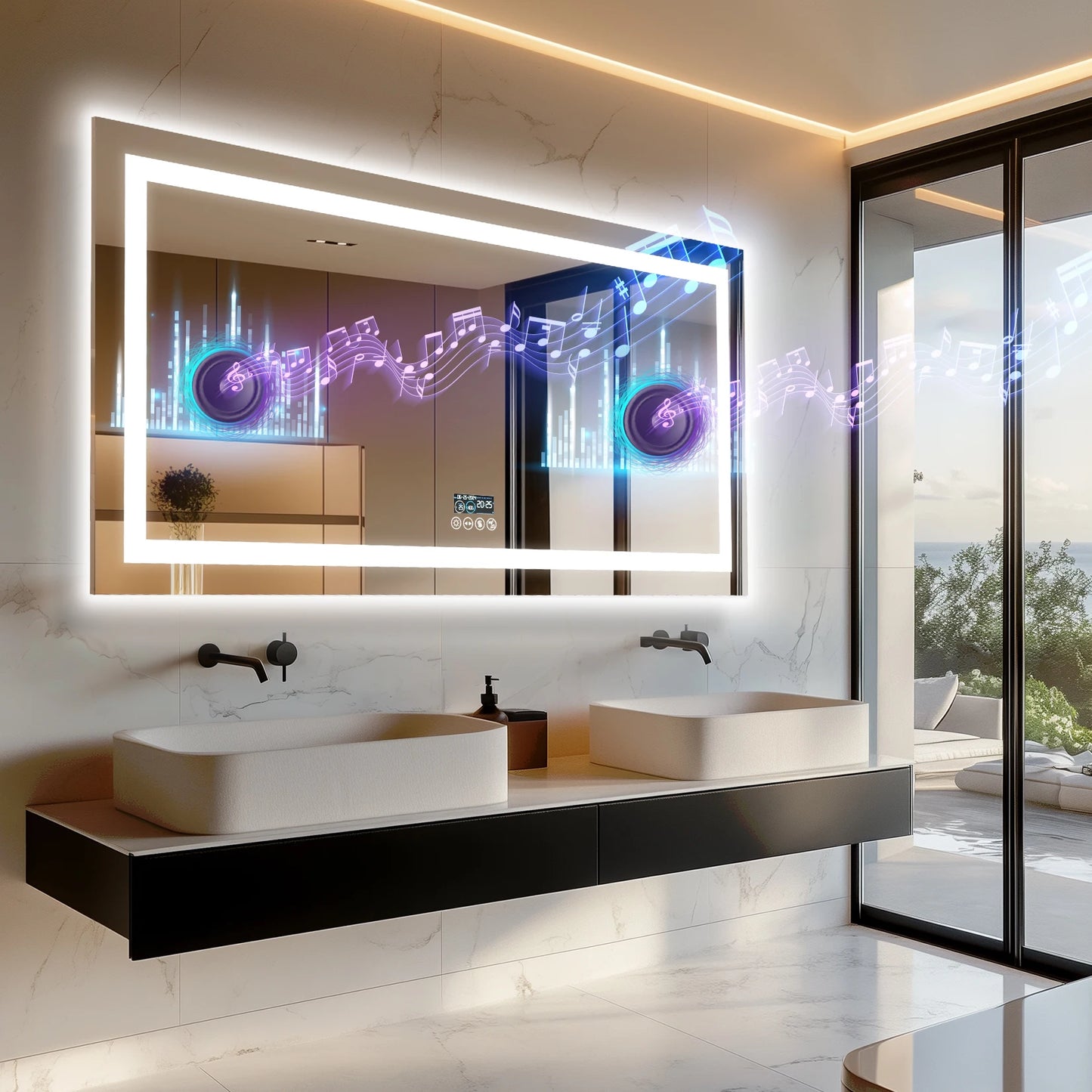 Dimmable LED Bathroom Vanity Mirror