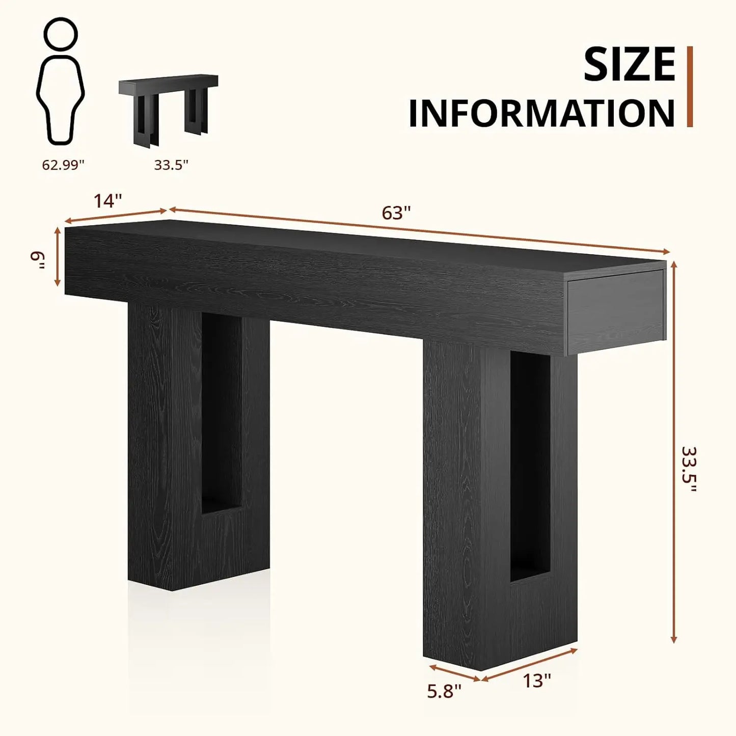 Console Table with Drawers