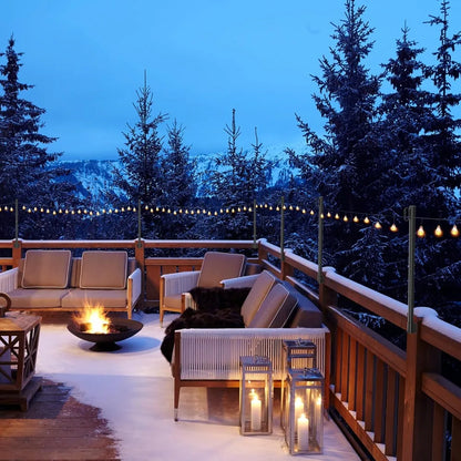 4 pack 2.8 ft string light poles