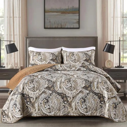 3 Pieces Quilt Set Boho Bedspread