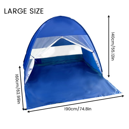 Compact Pop-up beach tent with handbag