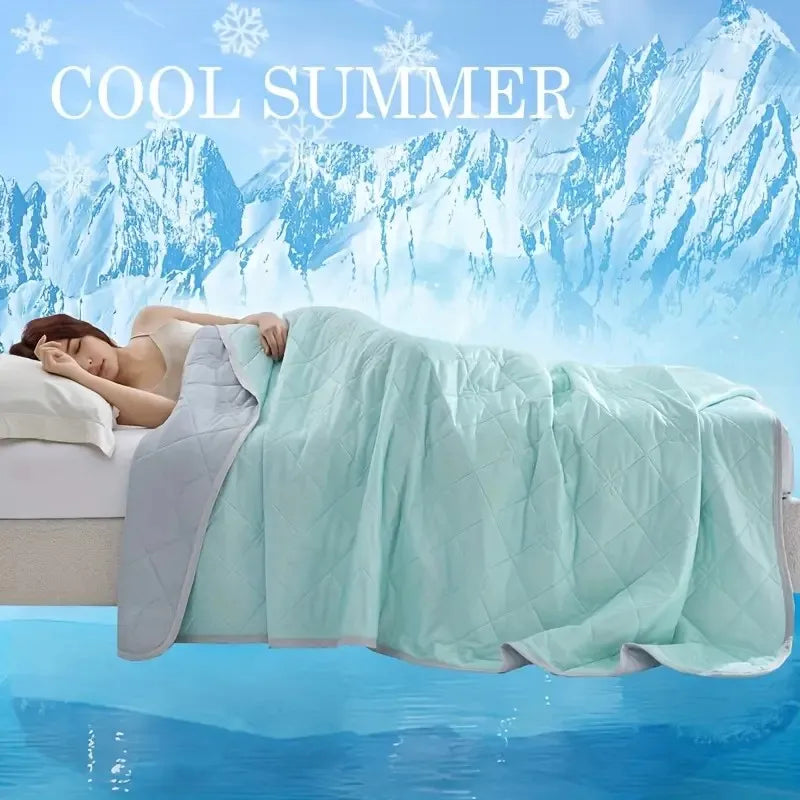 Dual-Sided Cooling Blanket for Hot Sleepers