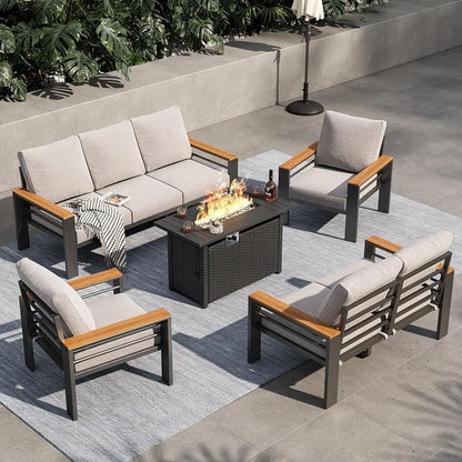 Outdoor Patio Furniture Set, with Coffee Table