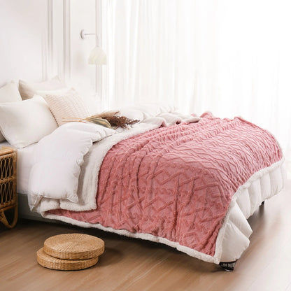 Jacquard Sherpa Weighted Blanket 3KG for Adults