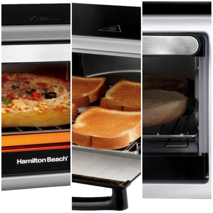 4-Slice Silver Toaster Oven