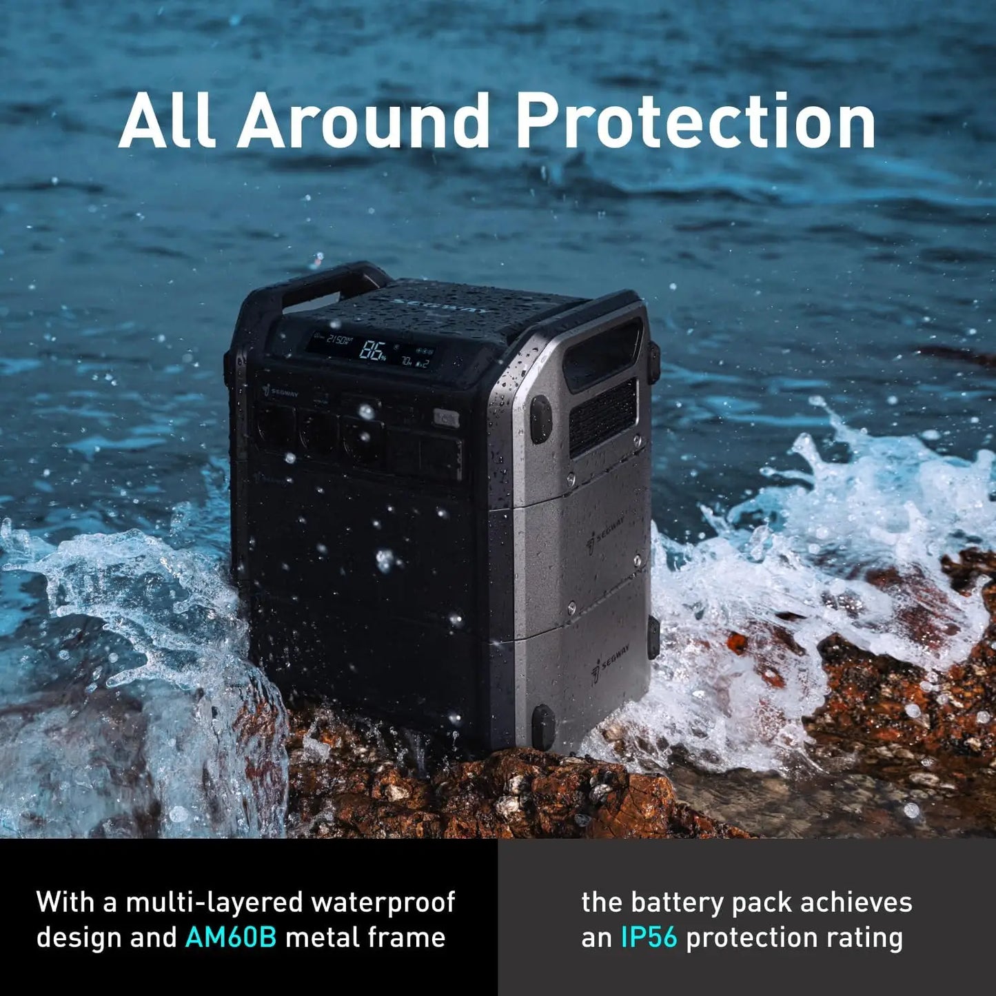 Portable Power Station Cube 1000, 2200W AC Outlets