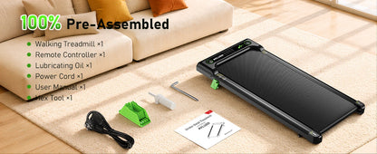 2.5HP Portable Walking Treadmill with 300Lbs Capacity
