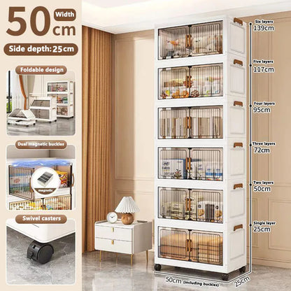 Foldable Plastic Storage Cabinet
