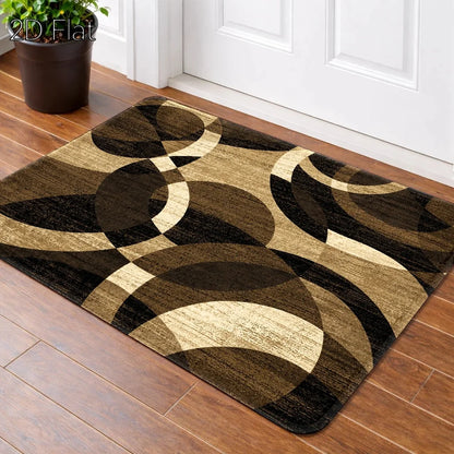 Machine Washable 2D Flat Decorative Area Rug