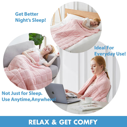Soft Weighted Throw Blanket for All Seasons