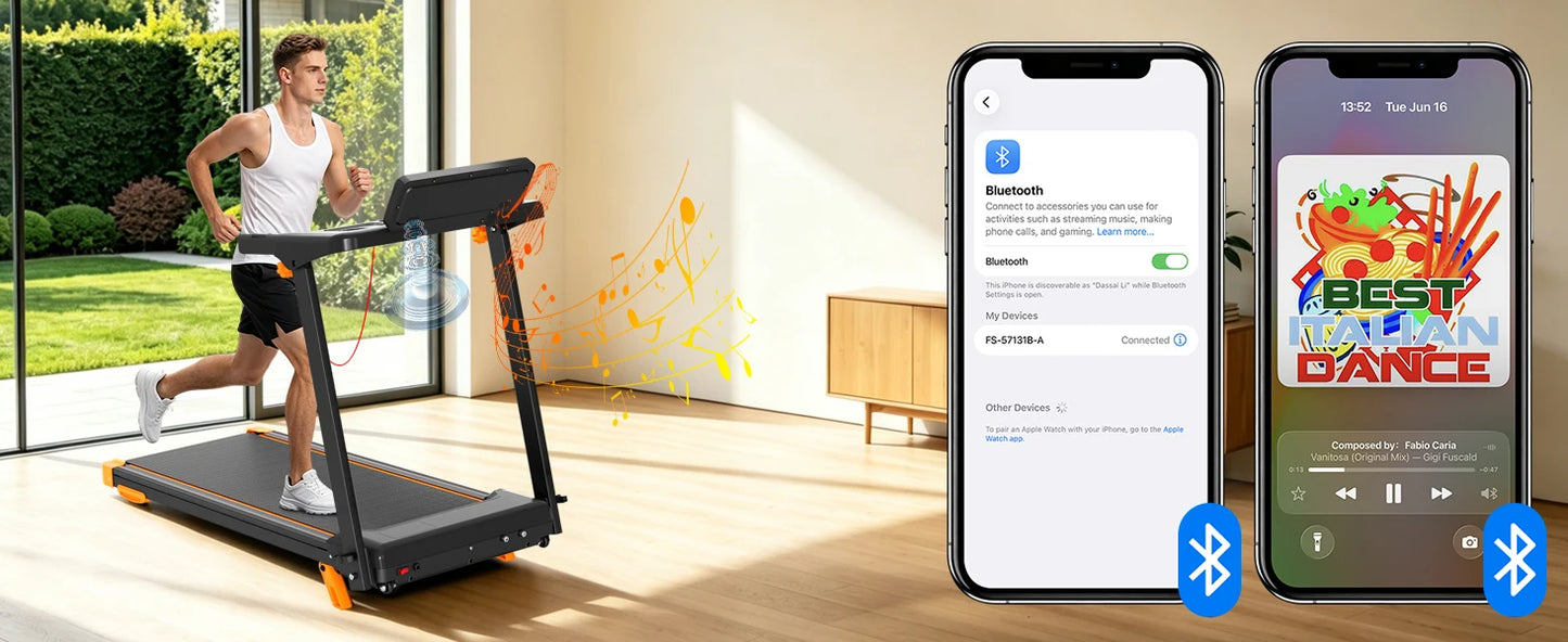 12% Incline, 3-in-1 Foldable Treadmills