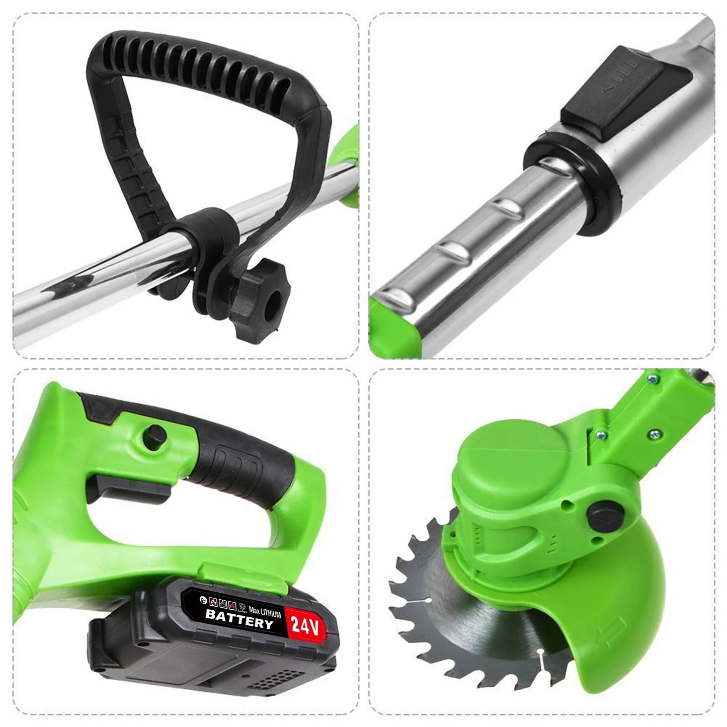 Weed Trimmer Lawn Electric Brushless 2-in-1 Cordless