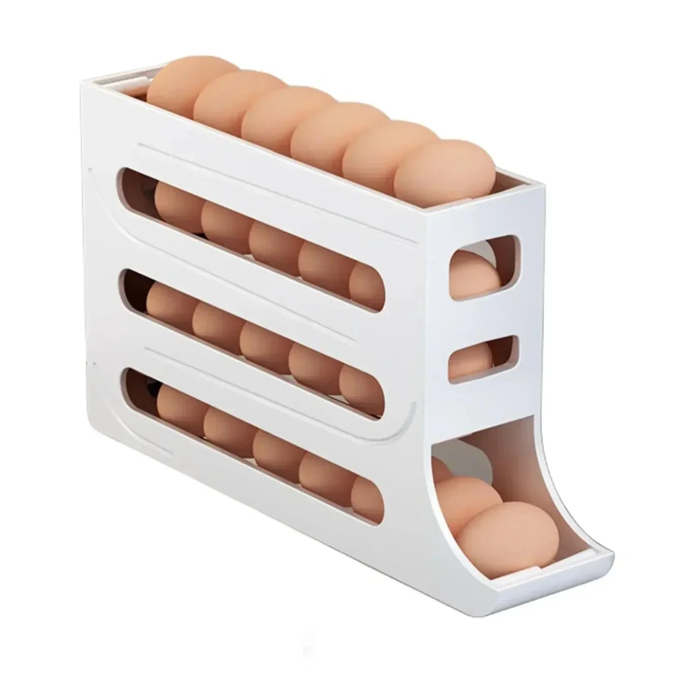 Refrigerator Egg Box  Automatic Rolling Egg Holder