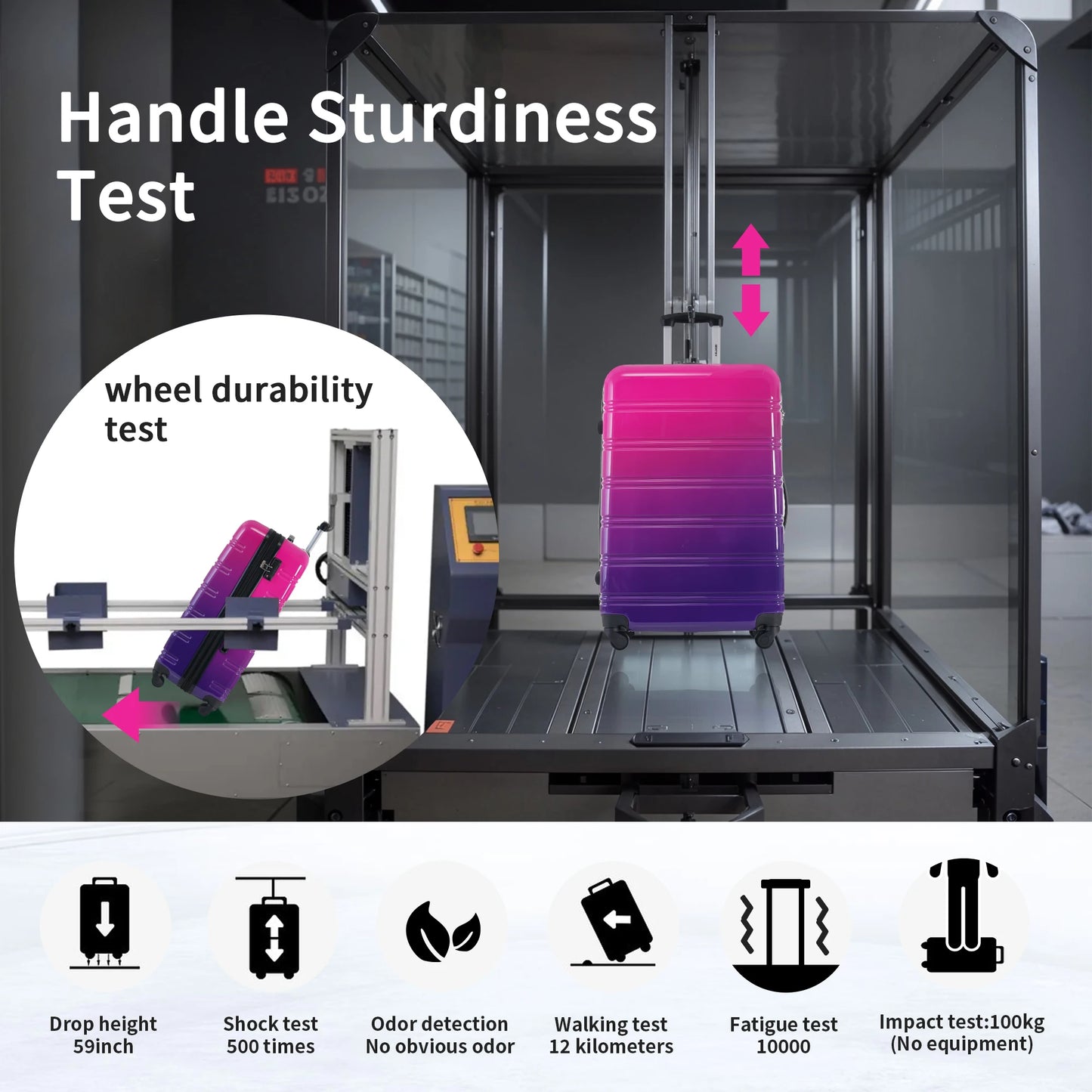 3 Piece  Hard-Shell Luggage Set