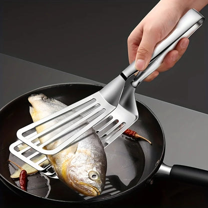 Stainless Steel Steak Tongs for Grilling & Flipping